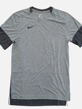 Nike Men's Football Short Sleeve Training T-Shirt (Grey) Size Small
